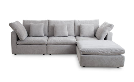 Lotus Feather Sofa Grey Modular Corner