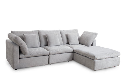 Lotus Feather Sofa Grey Modular Corner