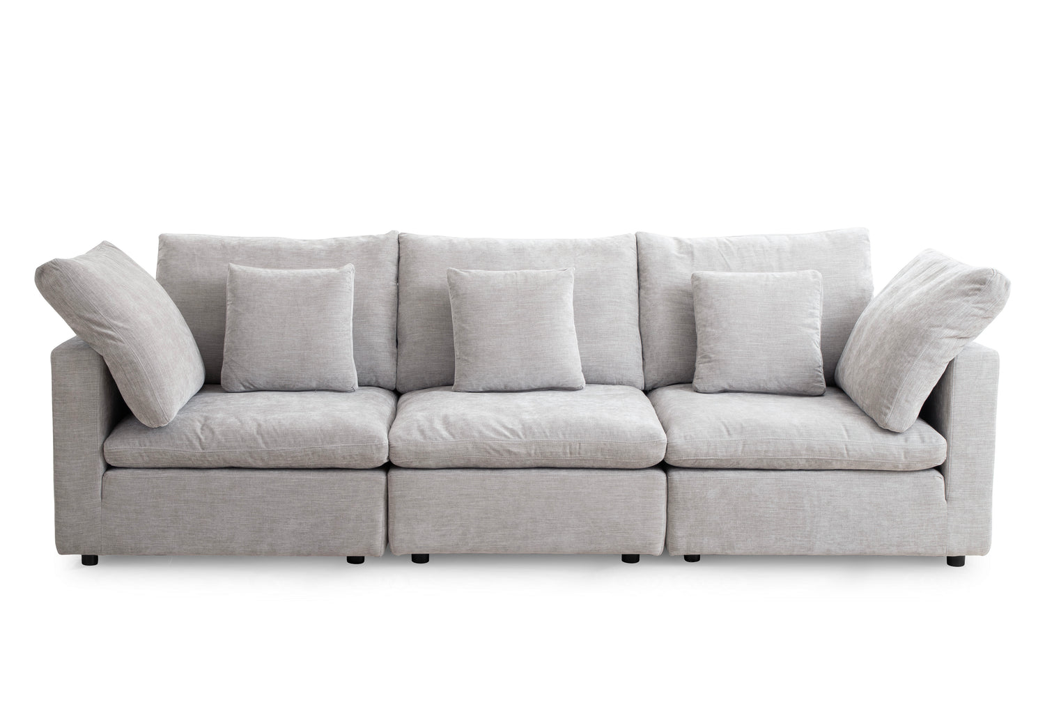 Lotus Feather Sofa Grey Modular Corner