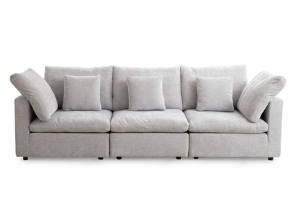 Lotus Feather Sofa Grey Modular Corner