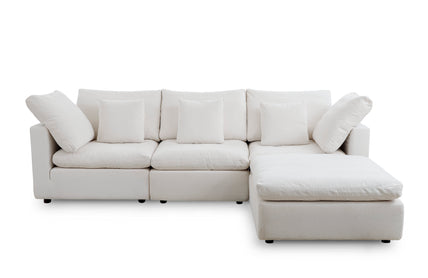 Lotus Feather Sofa Stone Modular Corner