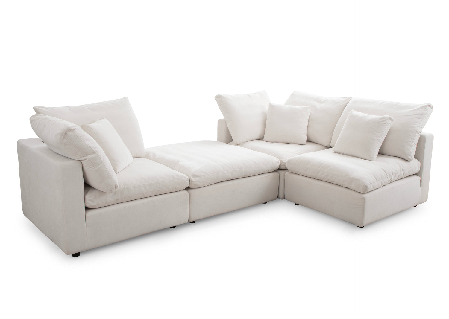 Lotus Feather Sofa Stone Modular Corner