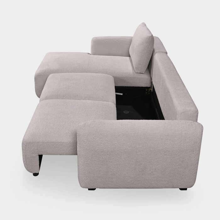 Sage Sofa Bed Left Hand Facing Corner Graphite