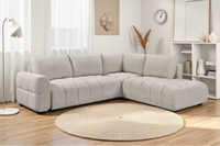 Noelle Sofabed Light Grey Right Hand Facing Corner