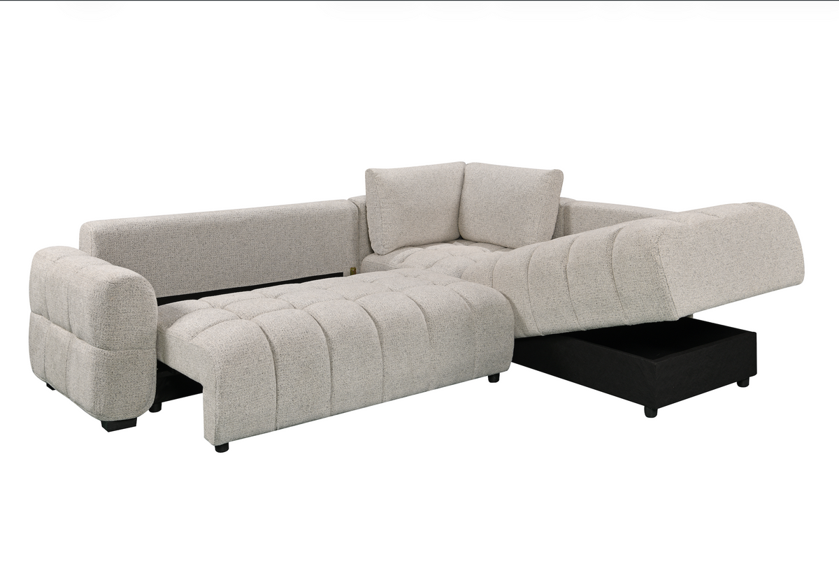 Noelle Sofabed Light Grey Right Hand Facing Corner