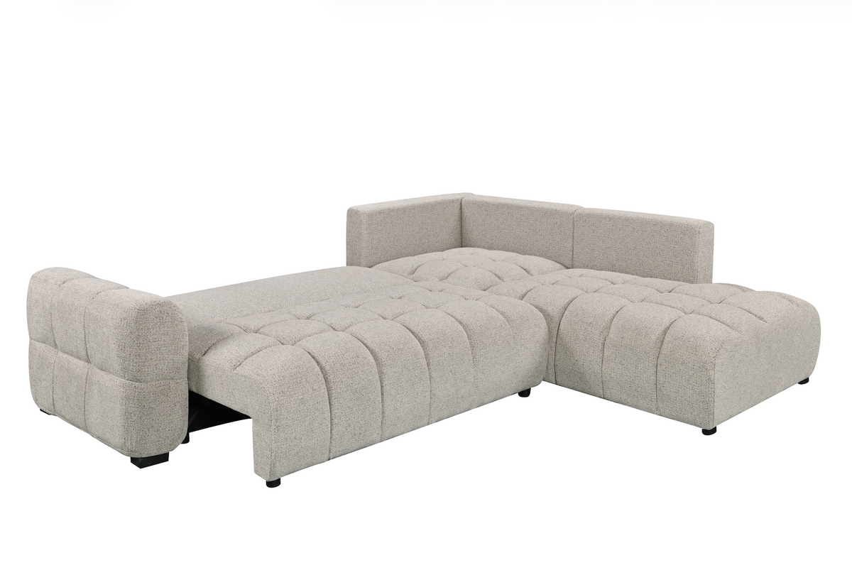 Noelle Sofabed Light Grey Right Hand Facing Corner
