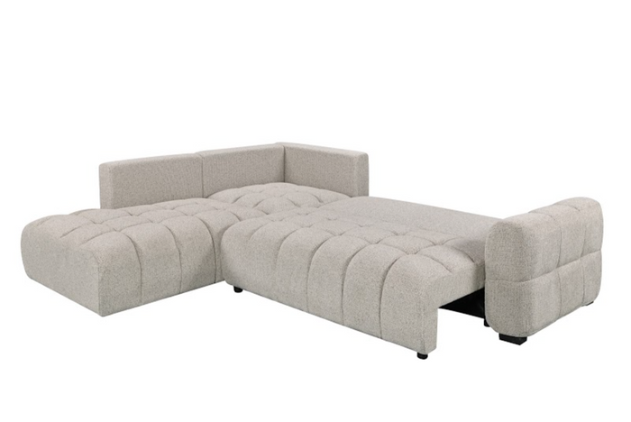 Noelle Sofabed Light Grey Left Hand Facing Corner