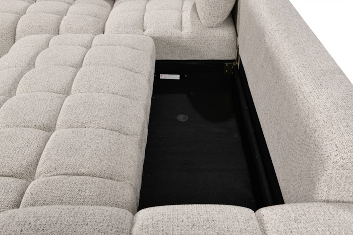 Noelle Sofabed Light Grey Left Hand Facing Corner