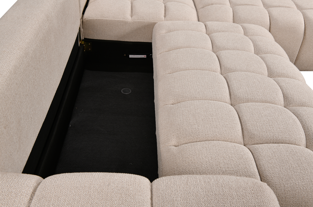 Noelle Sofabed Beige Right Hand Facing Corner