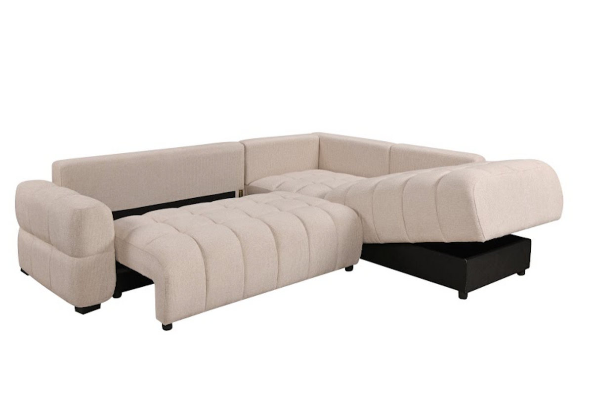 Noelle Sofabed Beige Right Hand Facing Corner