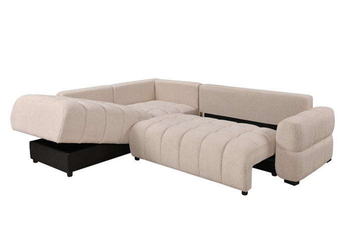 Noelle Sofabed Beige Left Hand Facing Corner