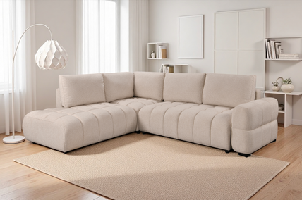 Noelle Sofabed Beige Left Hand Facing Corner