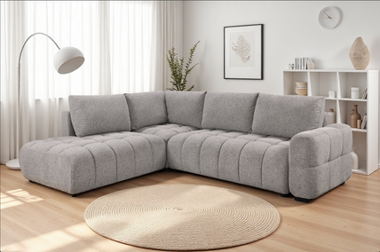 Noelle Sofabed Dark Grey Left Hand Facing Corner