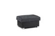 Shannon Sofa Black/Grey Footstool