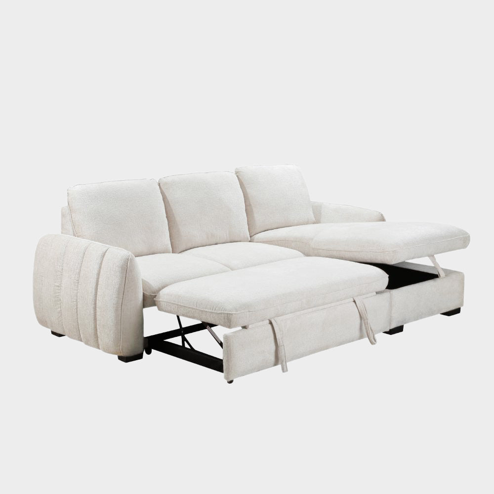 Sienna Sofa Bed Beige Right Hand Facing Corner