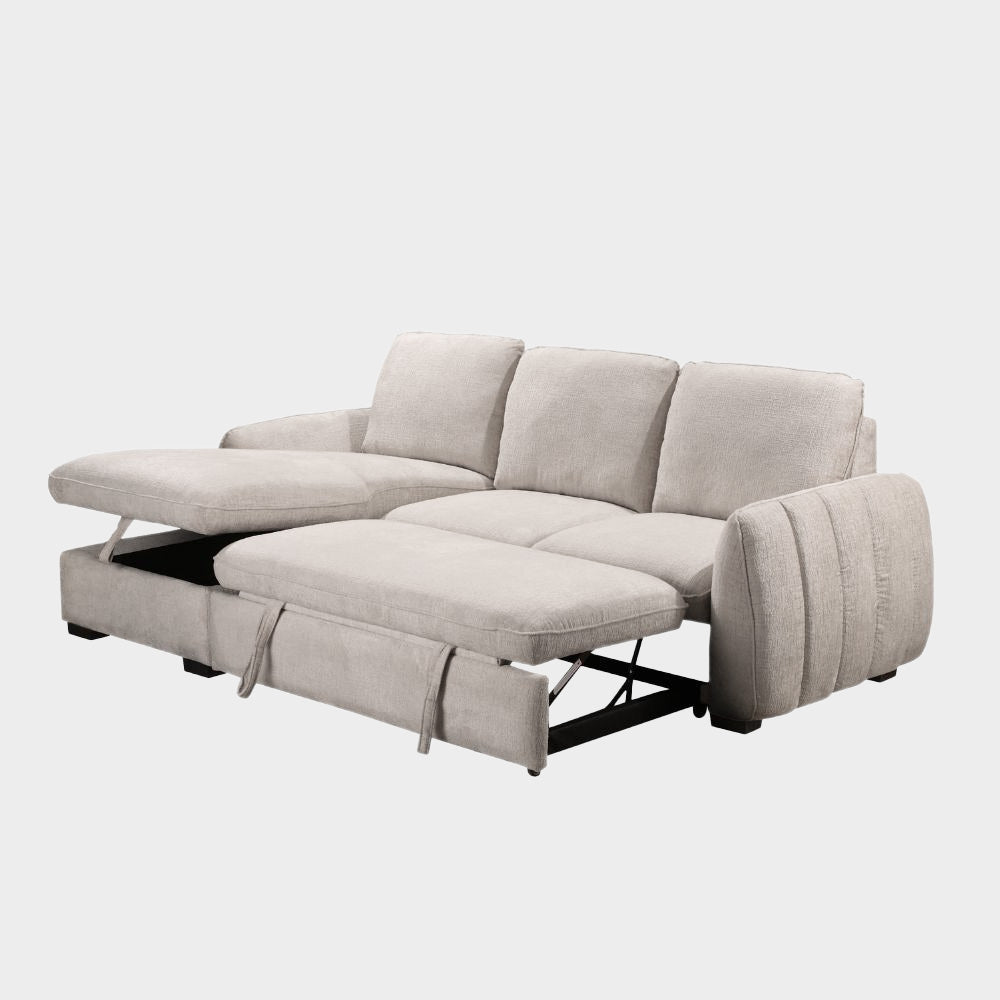 Sienna Sofa Bed Mushroom Left Hand Facing Corner