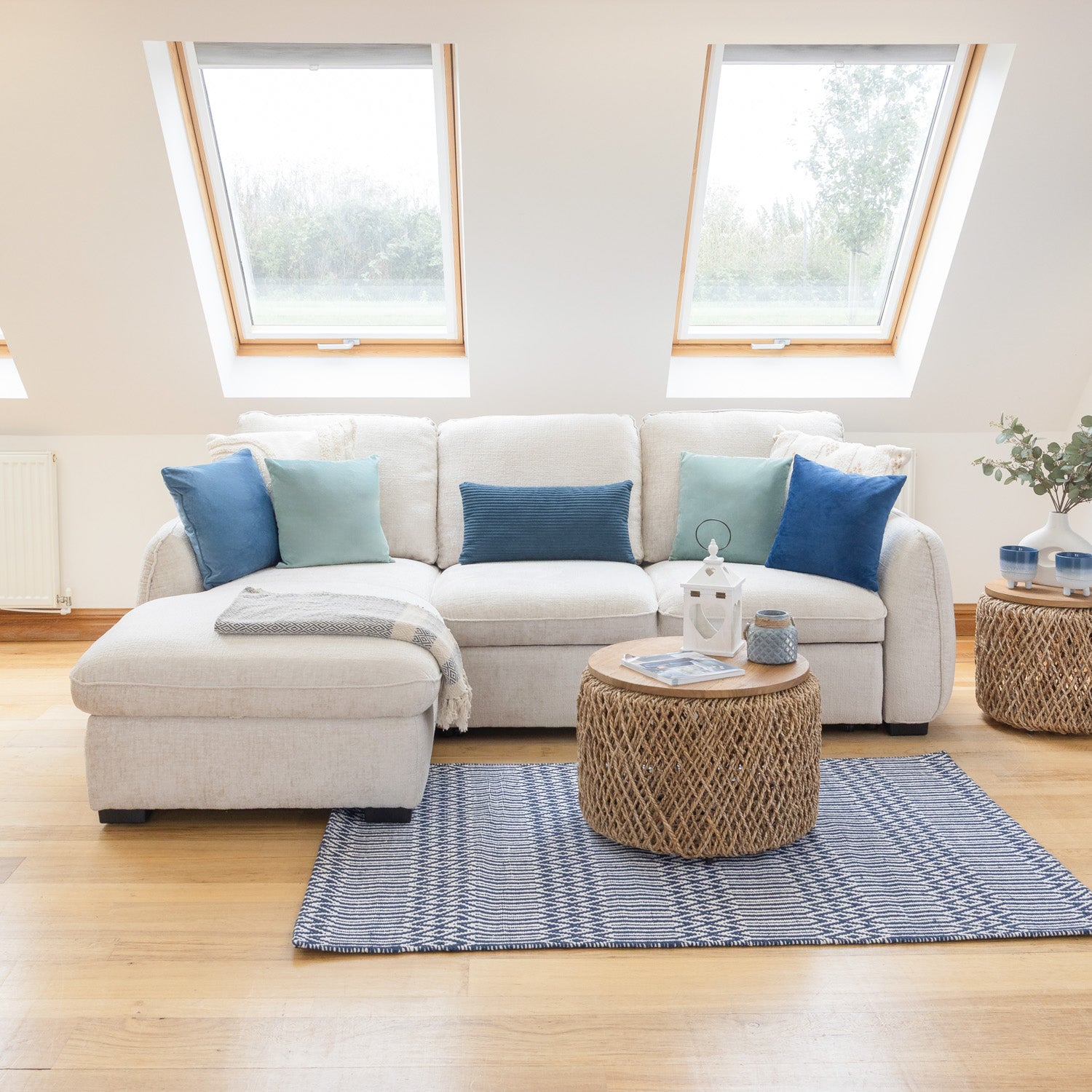 Sienna Sofa Bed Beige Left Hand Facing Corner