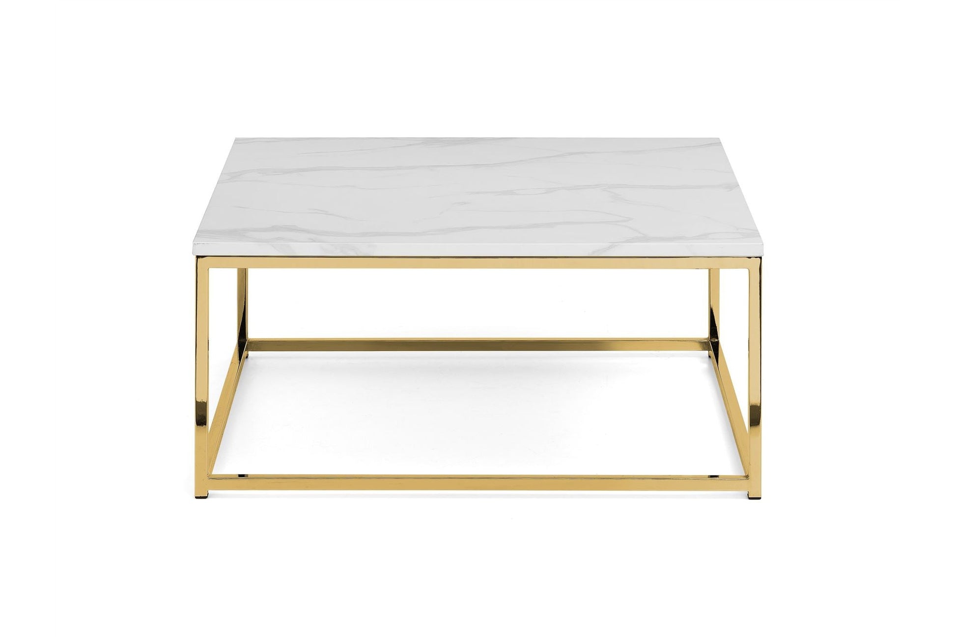 Skye Coffee Table White Marble/Gold