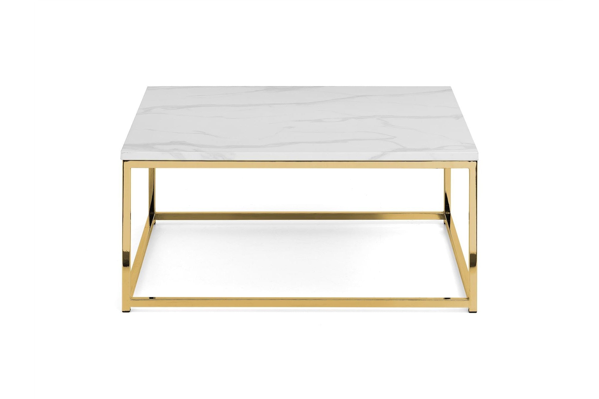 Skye Coffee Table White Marble/Gold