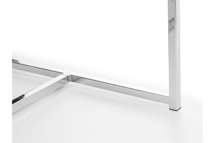 Skye Dining Table White Marble/Chrome