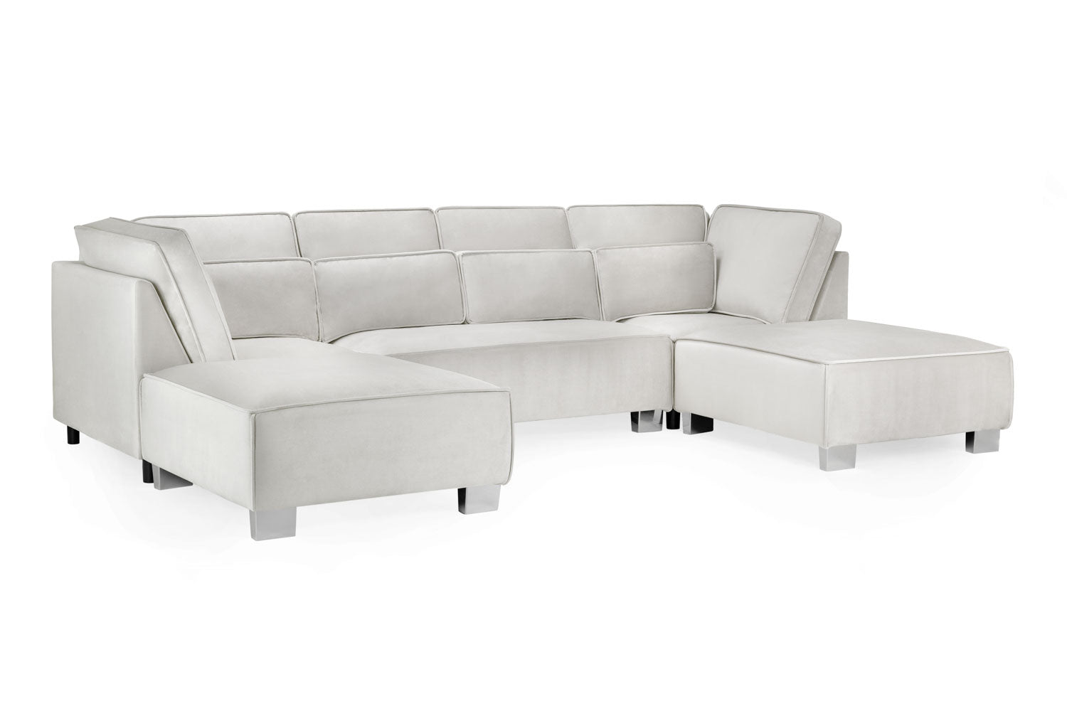 Sloane Sofa Silver U Shape Corner