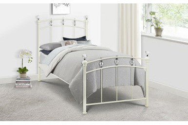 Sophie Bed Frame Double Stone White