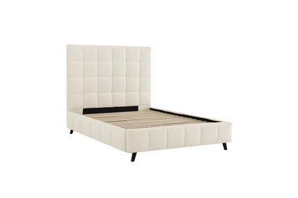 Starla Bed Frame Double Ivory Boucle