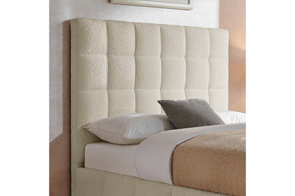 Starla Bed Frame King Ivory Boucle