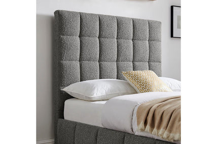 Starla Storage Bed Frame King Grey Boucle