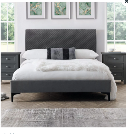Stretton Bed Frame Kingsize Grey