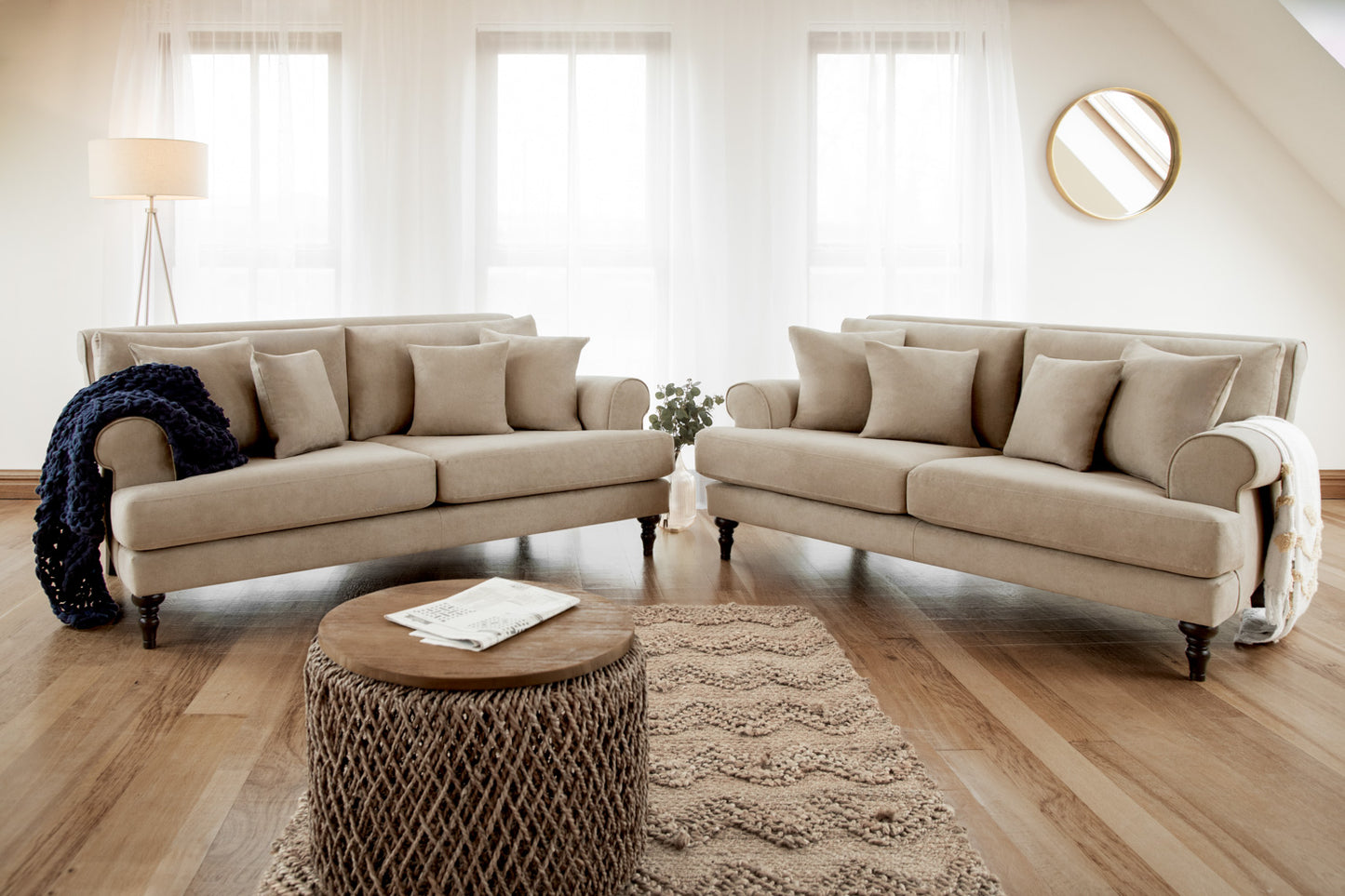 Summer Sofa Beige 3+2 Set