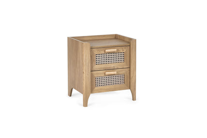 Sunny Bedside Oak 2 Drawer