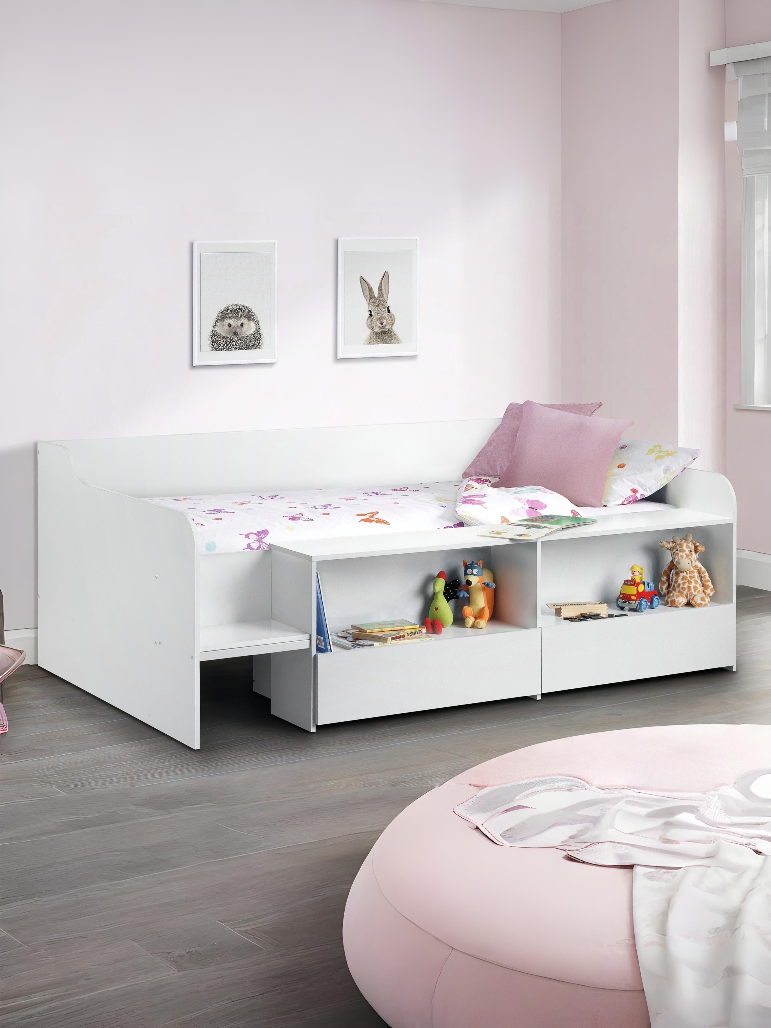 Sunny Low Sleeper Bed Pure White