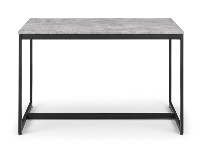 Tala Concrete Dining Table Concrete/Black