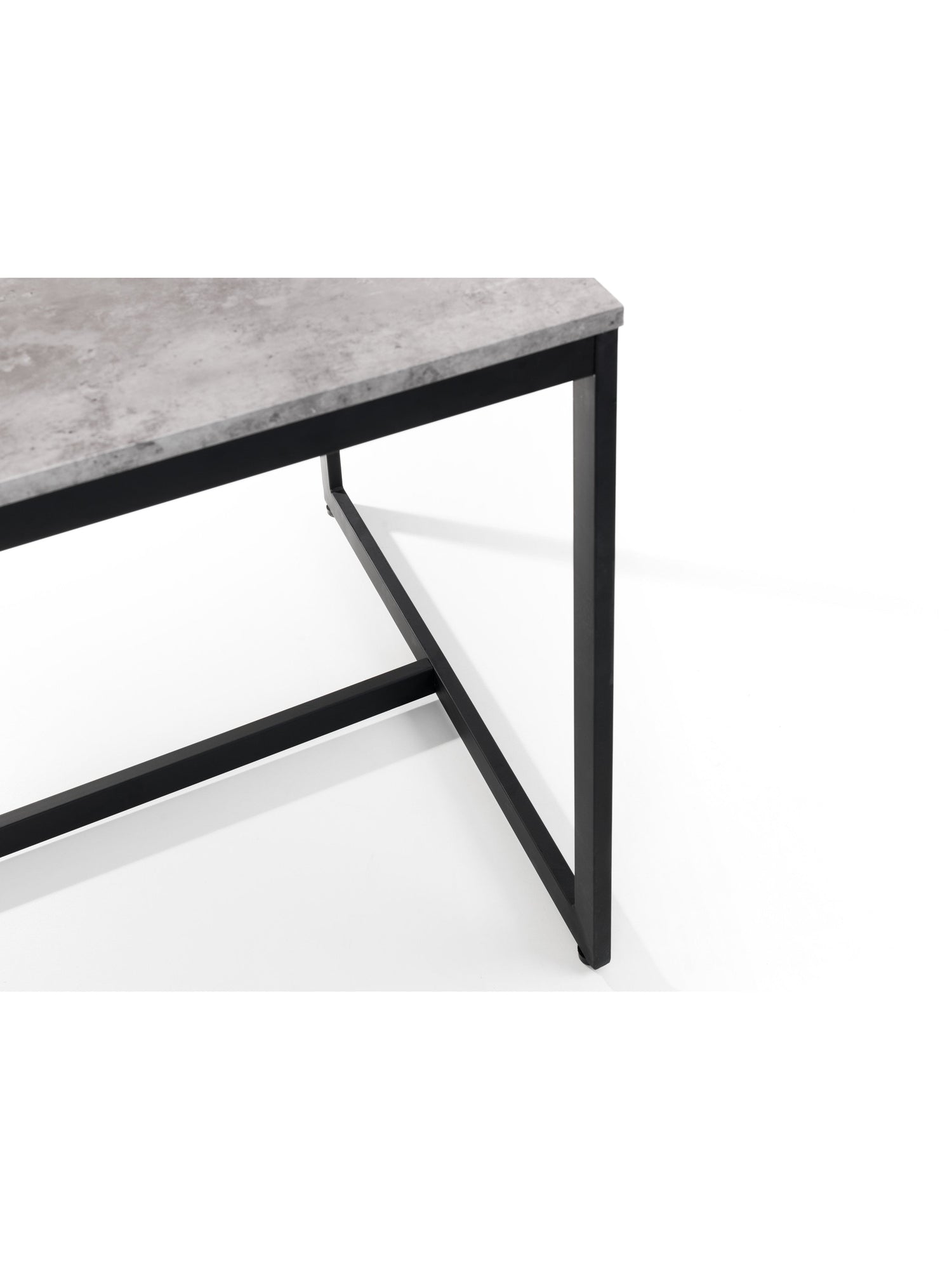 Tala Concrete Dining Table Concrete/Black