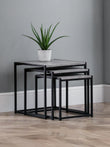 Tala Concrete Nest Of 3 Tables Concrete/Black