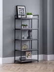 Tala Tall Concrete Bookcase Concrete/Black