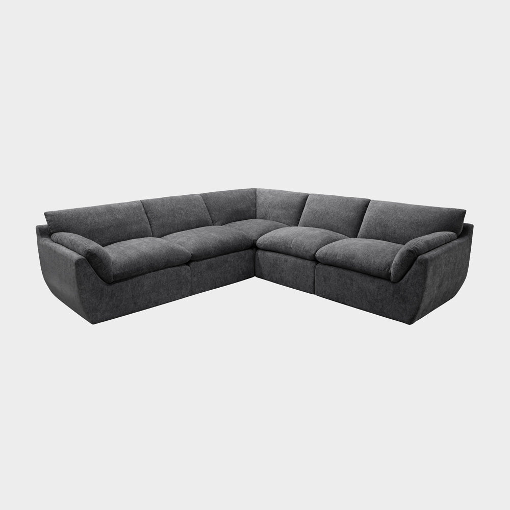 Taro Sofa Large Corner Grey