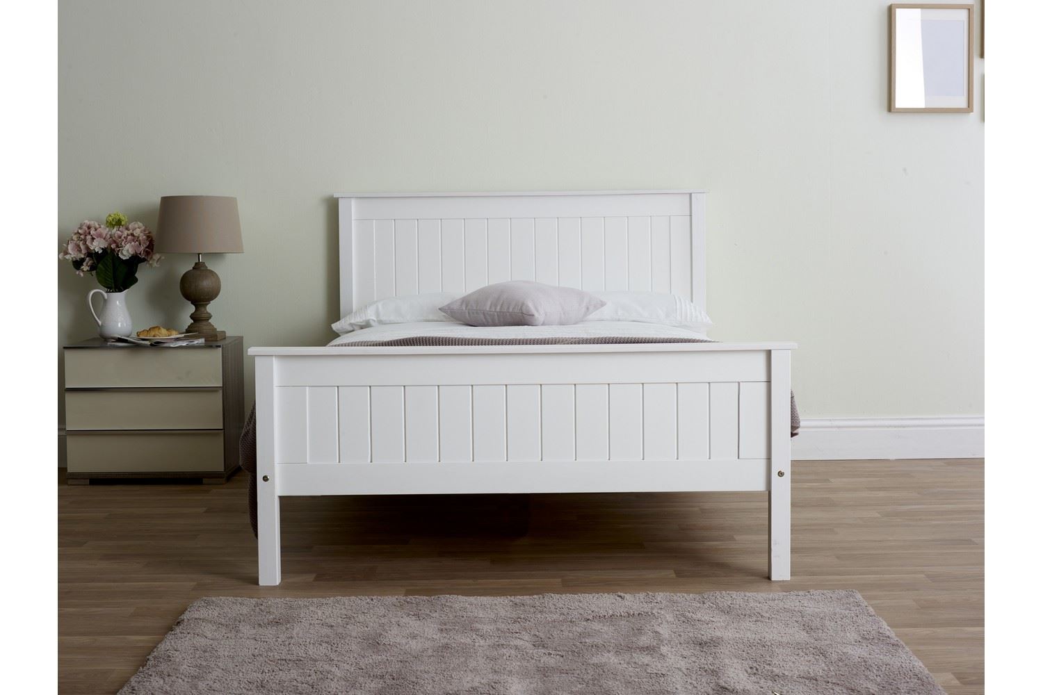 Taurus Bed Frame Double White