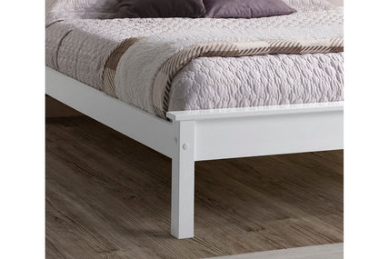 Taurus Bed Frame Double White Low Footend