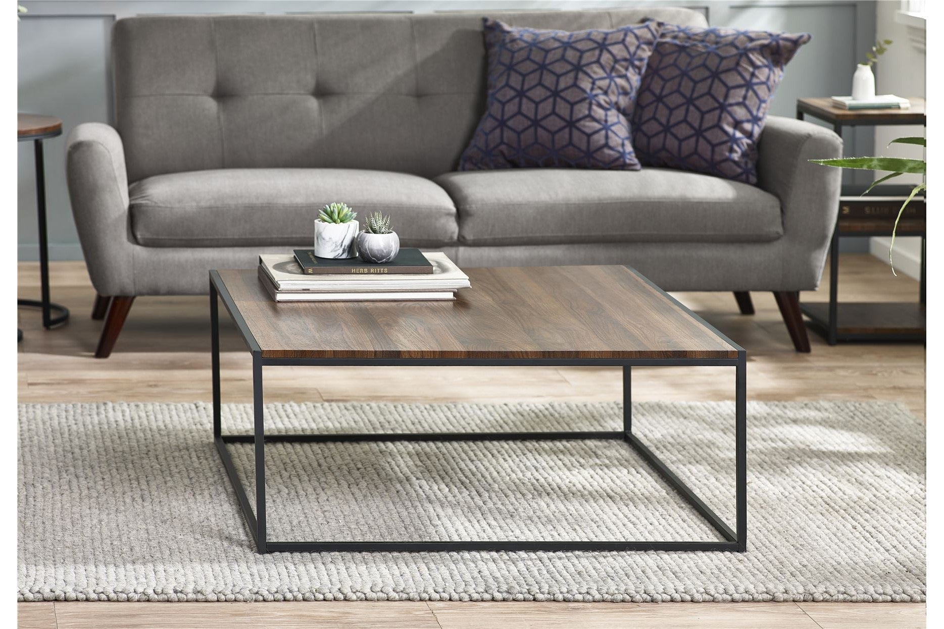 Thistle Square Coffee Table Walnut