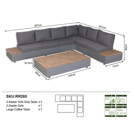 Shipton Grey Garden Set