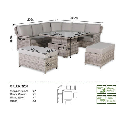 Durham Grey Garden Set
