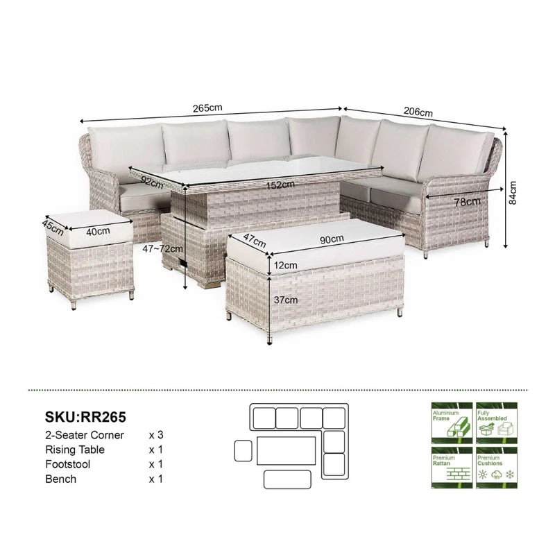 Westborune Grey Garden Set