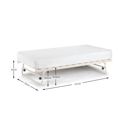 Vaux Bed Frame Stone White