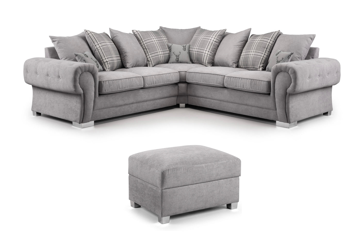 Verona Scatterback Grey Large Corner Bundle