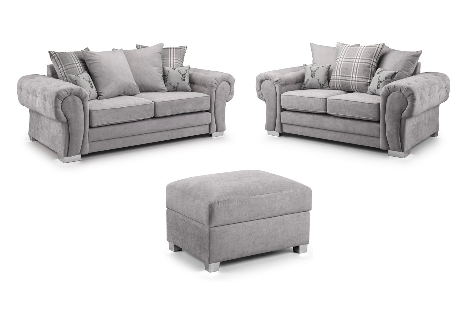 Verona Scatterback Sofa Grey Bundle Offer