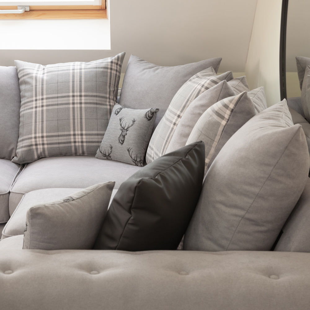 Verona Scatterback Sofa Grey Large Corner