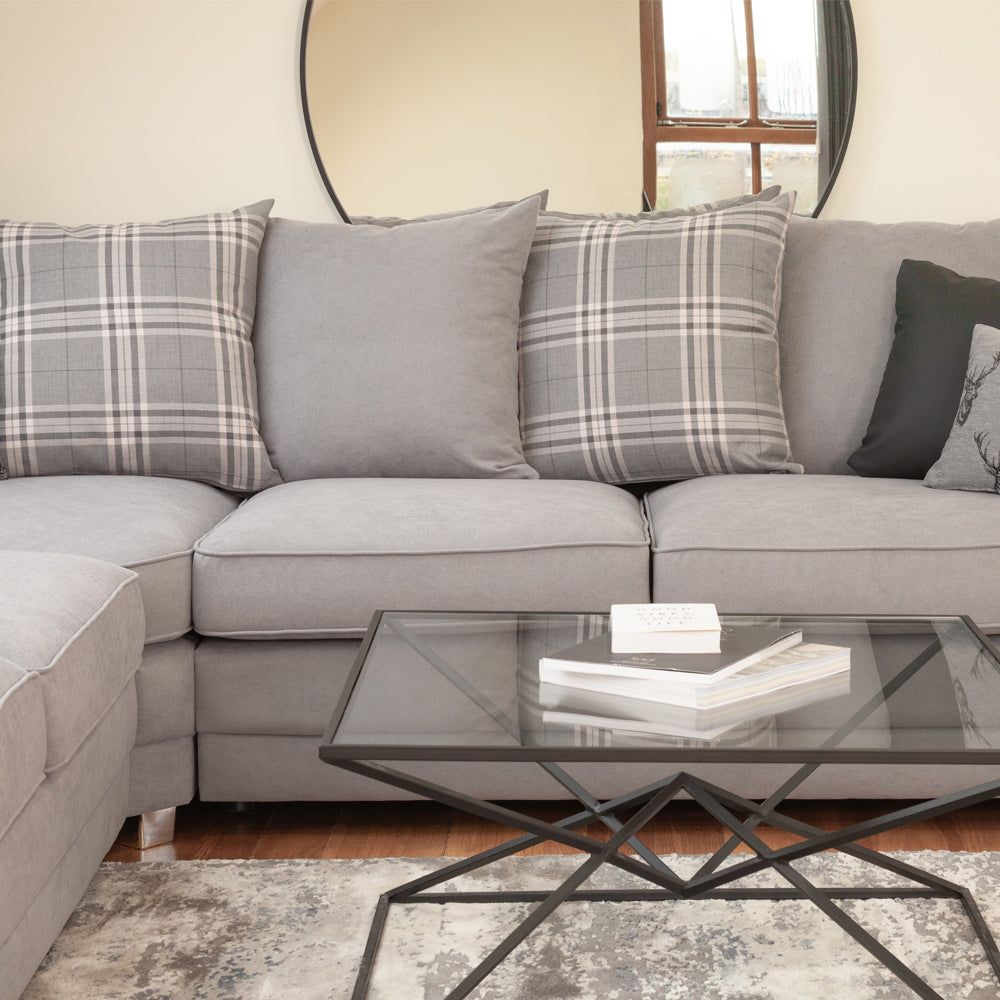 Verona Scatterback Sofa Grey Large Corner