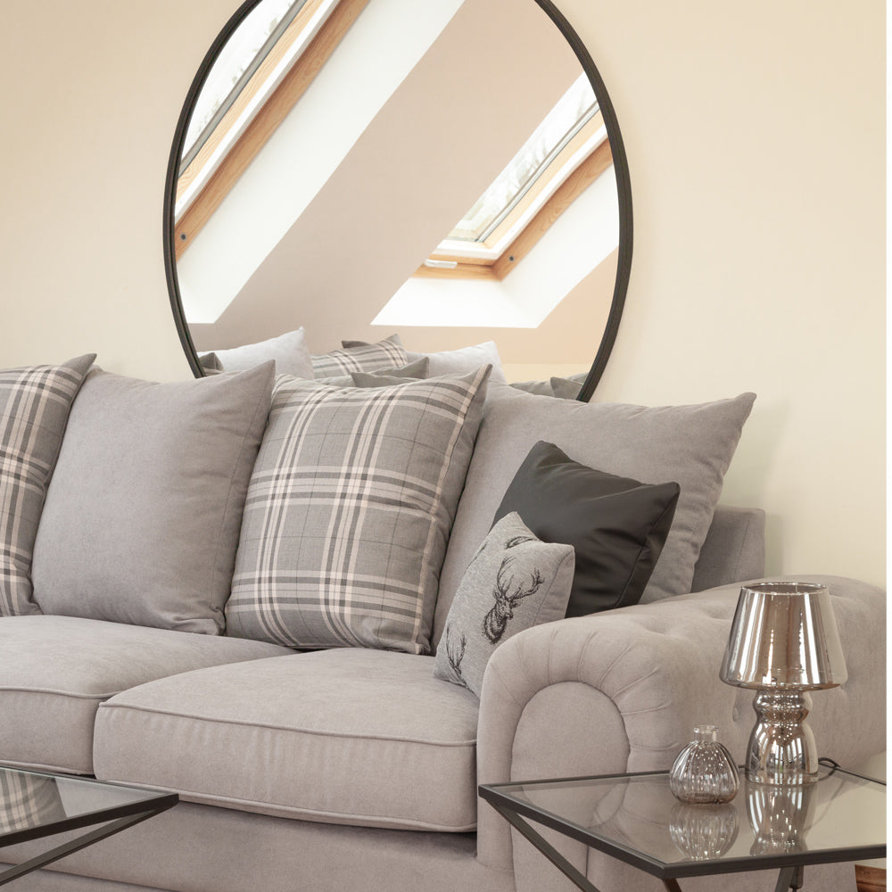 Verona Scatterback Sofa Grey Large Corner